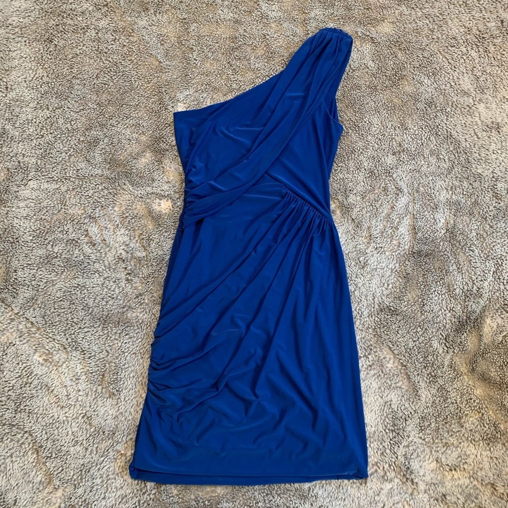 Blue One Shoulder Dress